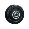 3" x 1-1/4" Soft Rubber Wheel Black - Durable Superior Casters