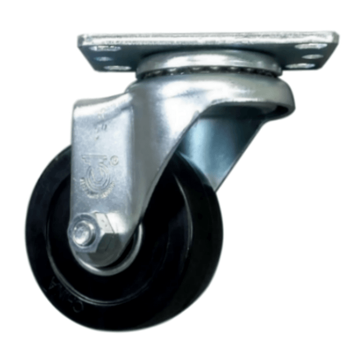 3" x 1-1/4" Soft Rubber Wheel Swivel Caster - Durable Superior Casters