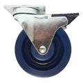 5" x 1-1/4" Duralastomer Swivel Caster W/ Total Lock Brake - Durable Superior Casters