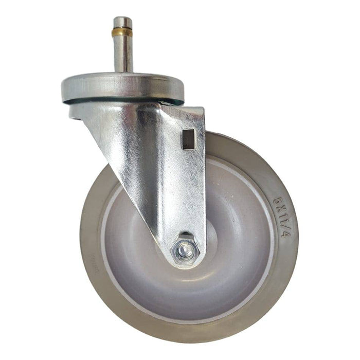 5" x 1-1/4" Nomadic Wheel Swivel Grip Ring Stem Caster (7/16") - Durable Superior Casters