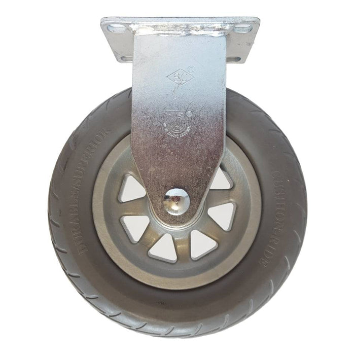 6" x 1-1/4" Cushion-Ride Wheel Rigid Caster - Durable Superior Casters