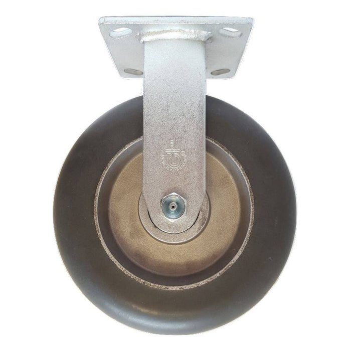 8" x 2" Dura Cushion Wheel Rigid Caster - Durable Superior Casters