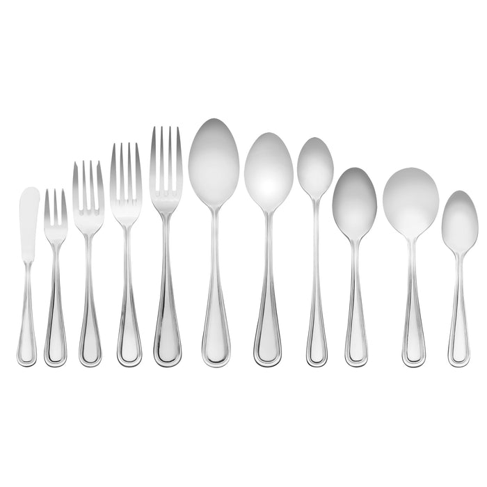 Acopa Edgewood 5 3/4" 18/0 Stainless Steel Heavy Weight Teaspoon - 12/Pack