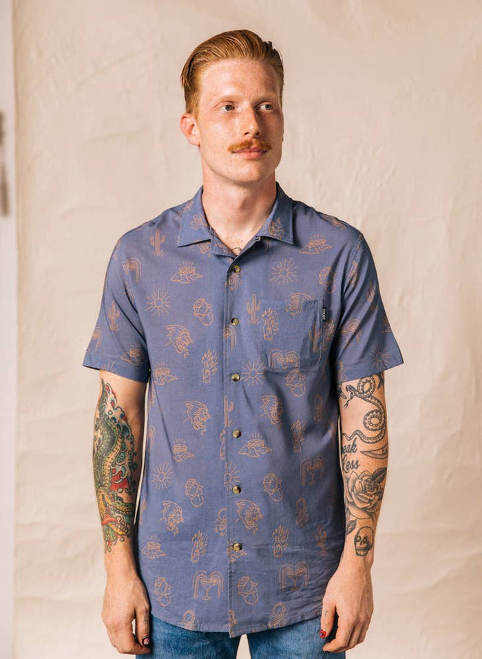 Adios Burritos Button Up Shirt - Men's cut