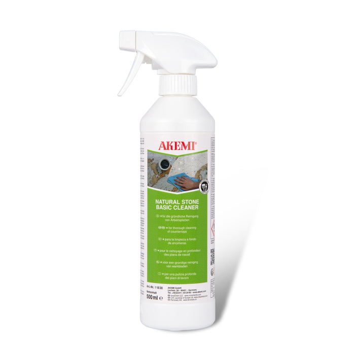 Akemi Natural Stone Basic Cleaner 500 mL - Food-Safe Alkaline Cleaning Agent - Dynamic Stone Tools
