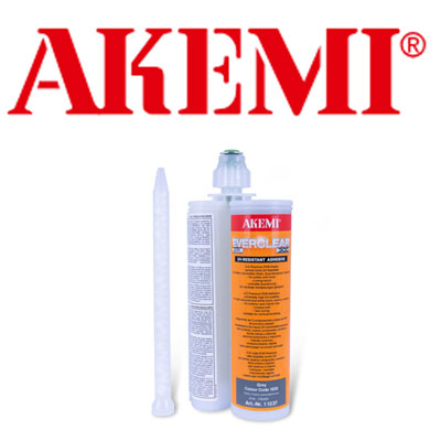 Akemi White CC 1130 Two-Component Stone Adhesive Cartridge 400 ML