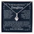 Alluring Beauty Necklace for Bonus Daughter - Heartfelt Gift - Jewelry
