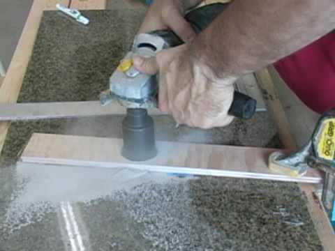 Alpha 1-1/4 or 1-3/8 Dry Core Bits for Granite/Eng. Stone - in use