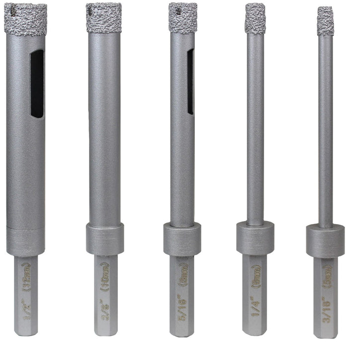 APEXX Brazed Tile Core Bits w/ Hex Shank