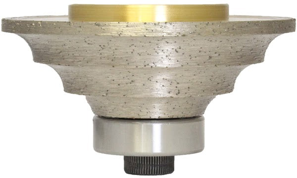 APEXX Continuous-Rim Router Bits Shape B+B (Triple Waterfalls) Brass-Core Router Bits