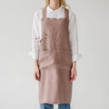 Ashes of Roses Linen Japanese Crossback Apron