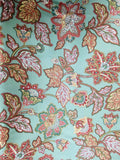 Autumn Leaves Paisley Stretch Satin