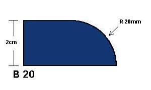 B30 Half Bullnose Vacuum Brazed Profiler 5/8"-11