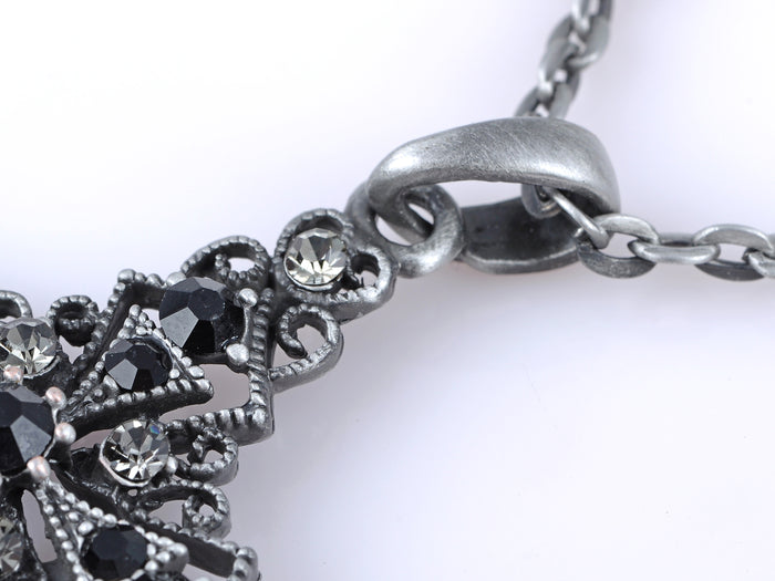 Black Religious Cross Pendant Necklace