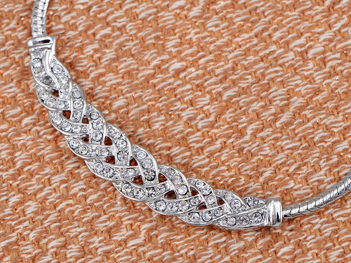 Braided Bridal Collar Necklace