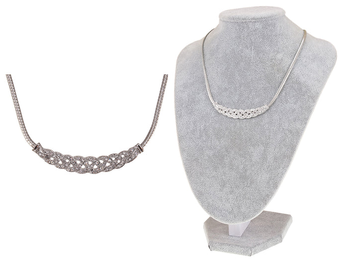 Braided Bridal Collar Necklace