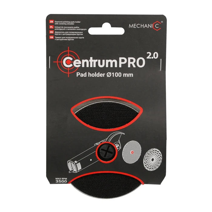 Centrum PRO 2.0 Pad Holder 4  Aluminum Polishing Pad Holder for Angle Grinder