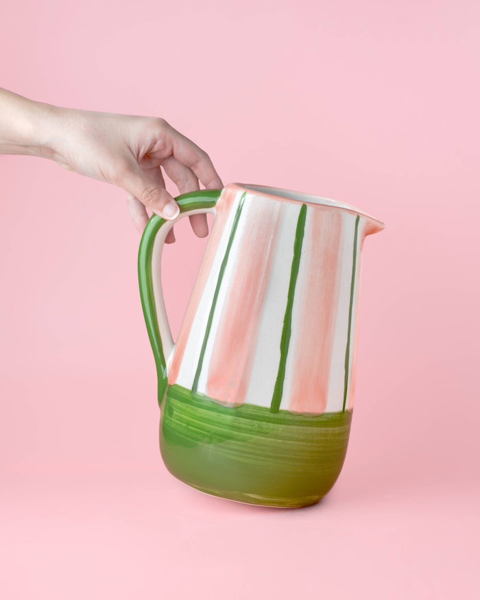 Ceramic Watermelon Pitcher