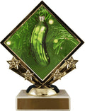 Diamond Star Christmas Pickle Logo Trophy - Schoppy's Since 1921