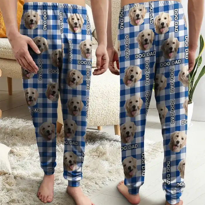 Custom Photo Funny #1 Dad #1 Mom Pet Dad Pet Mom - Personalized Pajama Pants