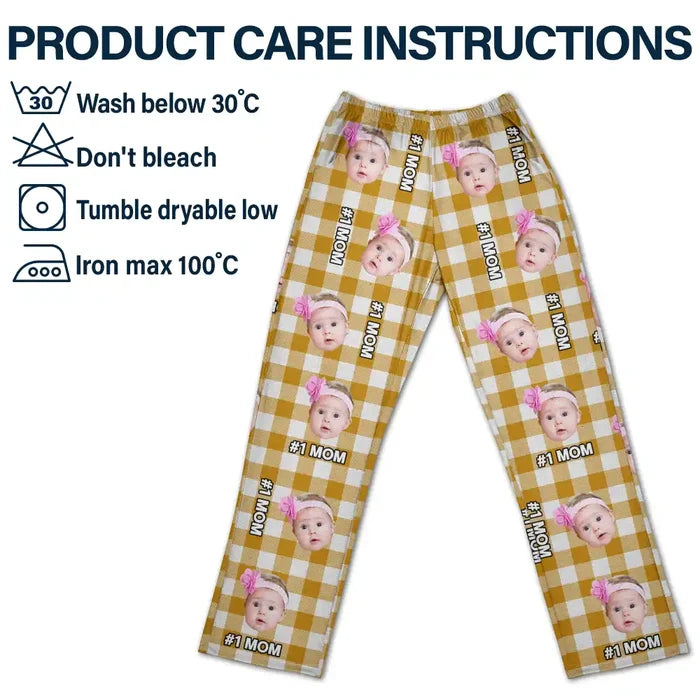 Custom Photo Funny #1 Dad #1 Mom Pet Dad Pet Mom - Personalized Pajama Pants