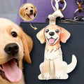 Pet Lovers,Pet Mom,Dog Mom,Cat Mom - Custom Photo Your Beloved Pet - Personalized Leather Bag Charm, Keychain