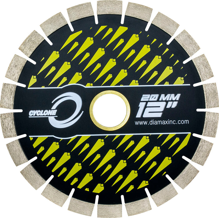 Cyclone Marble Bridge Saw Blade, 10mm Segment, 50/60mm Arbor