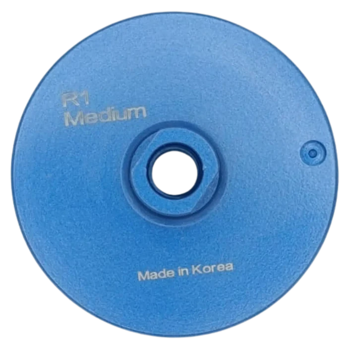 Disco 4" Resin wheel Horseshoe-Medium , 5.5X5/8UNC
