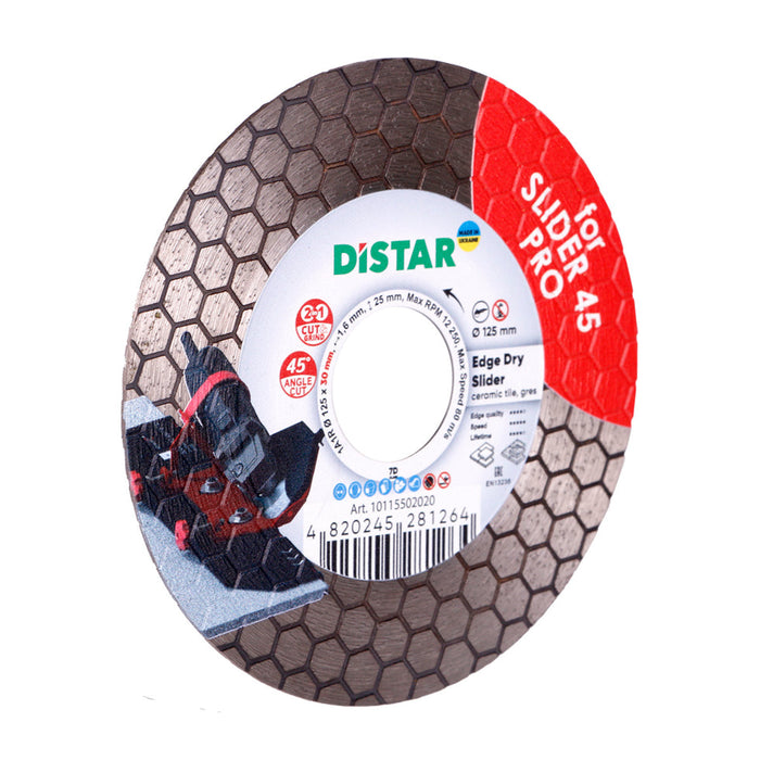 DiStar Edge Dry Slider Diamond Blade 5  45 Dry Cutting Blade for Ceramic & Porcelain - side view