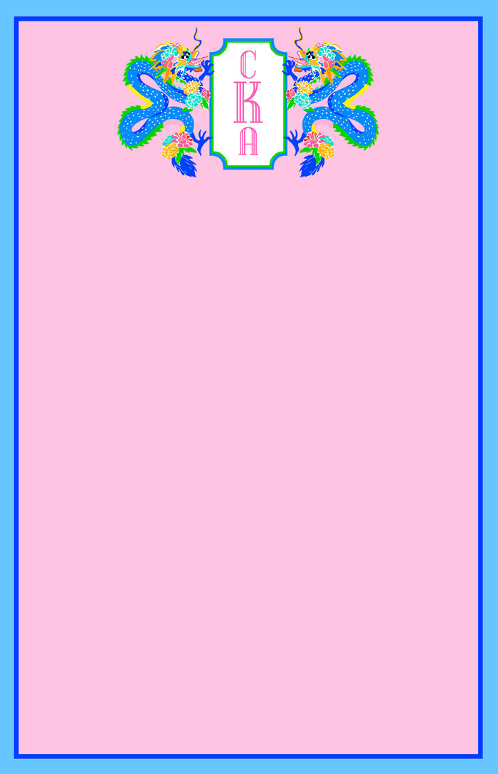 Dragon Crest, Dragon Fruit, Personalized Notepad, Multiple Sizes Available