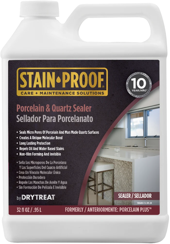 STAIN-PROOF Porcelain & Quartz Sealer  1 Quart (formerly Porcelain Plus) - close-up detail