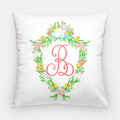 Easter Crest Personalized 20"x20" Pillow Cover