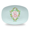 Easter Crest Personalized Melamine Platter, Robin's Egg