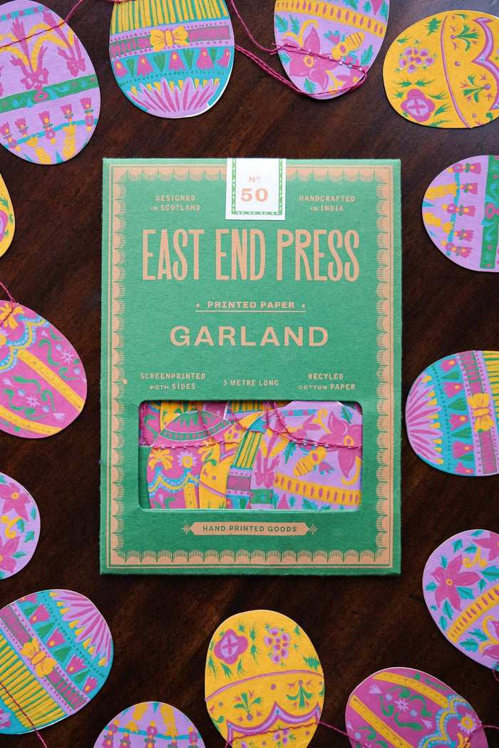 Easter Egg Sewn Garland