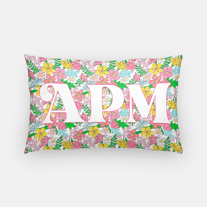 English Garden Personalized 14"x20" Pillow Cover