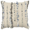ERNSTSEN LIGHT BLUE  STRIPE MODERN FARMHOUSE THROW PILLOW