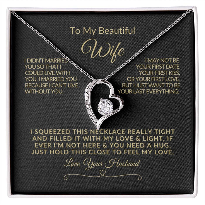 Forever Love Necklace for WIFE - Romantic Anniversary Gift - Jewelry❤️⭐⭐⭐⭐⭐