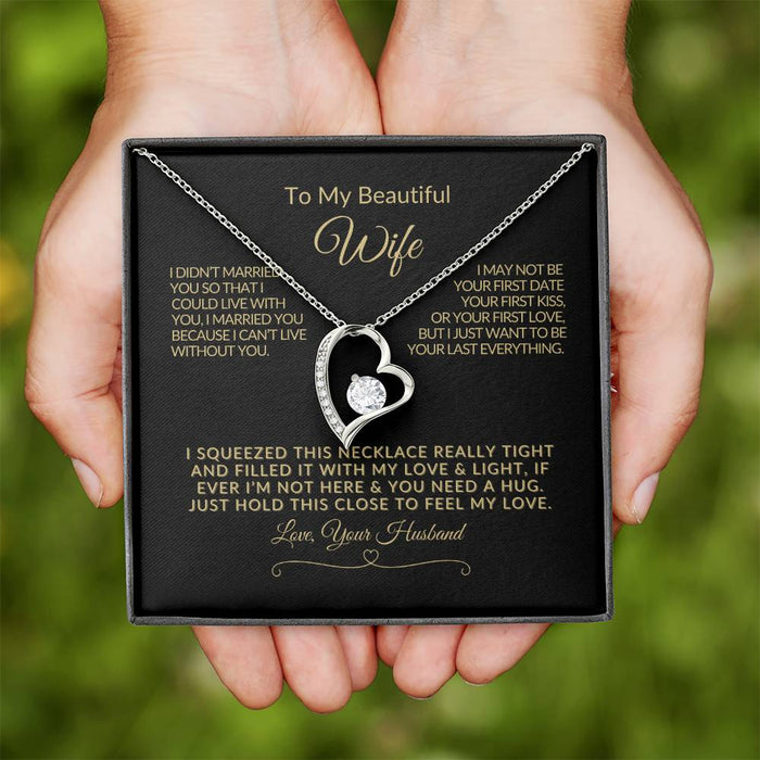 Forever Love Necklace for WIFE - Romantic Anniversary Gift - Jewelry❤️⭐⭐⭐⭐⭐