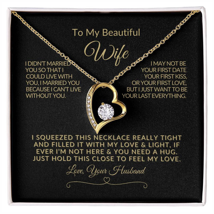 Forever Love Necklace for WIFE - Romantic Anniversary Gift - Jewelry❤️⭐⭐⭐⭐⭐