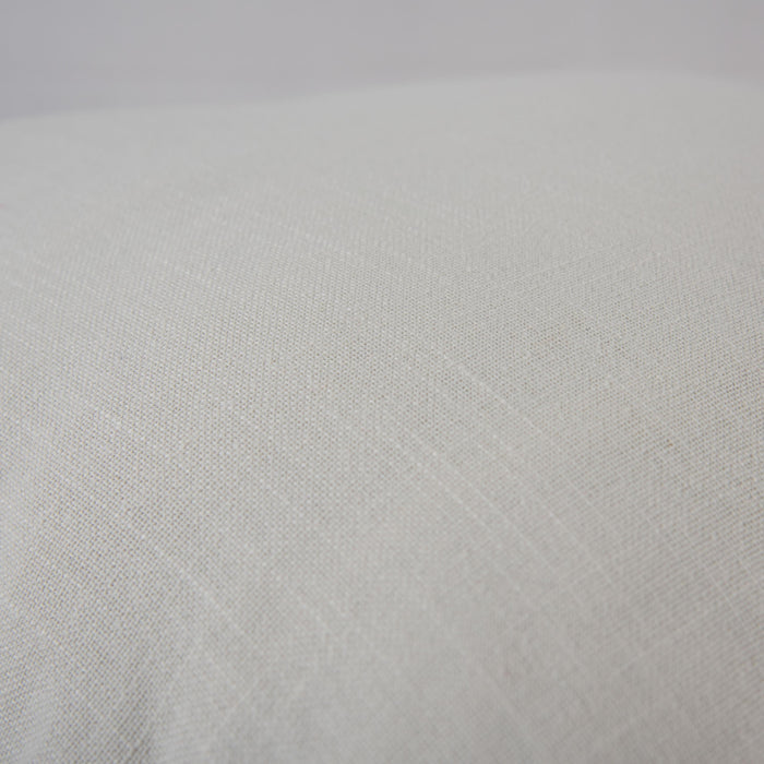 FRISK IVORY SOLID MODERN INDUSTRIAL  THROW PILLOW