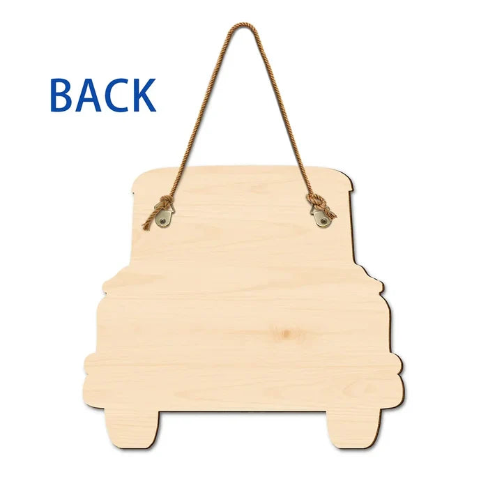 Funny Cats Planning Escape Truck 3D Effect - Personalized Custom Shaped Wood Sign