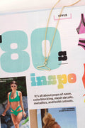 Gold Clothes Hanger Pendant Necklace | LNA287GD