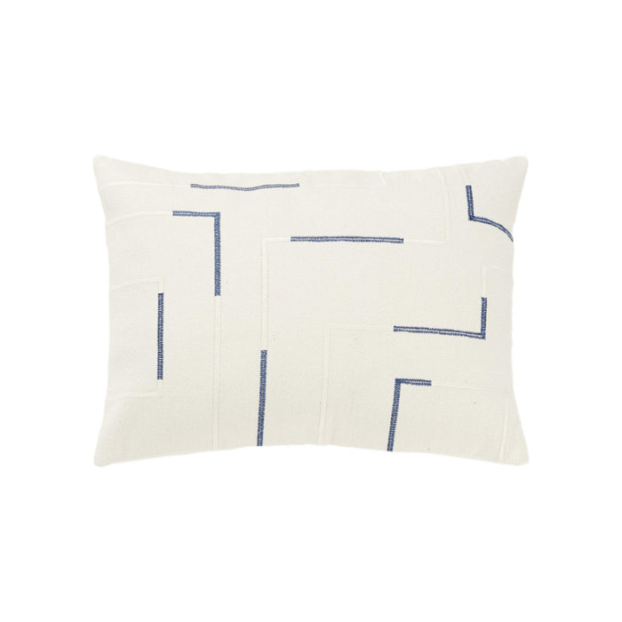 GRØNBECH IVORY GEOMETRIC GLAM THROW PILLOW