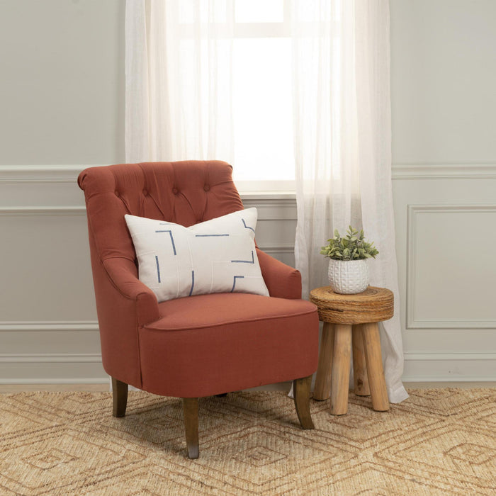 GRØNBECH IVORY GEOMETRIC GLAM THROW PILLOW