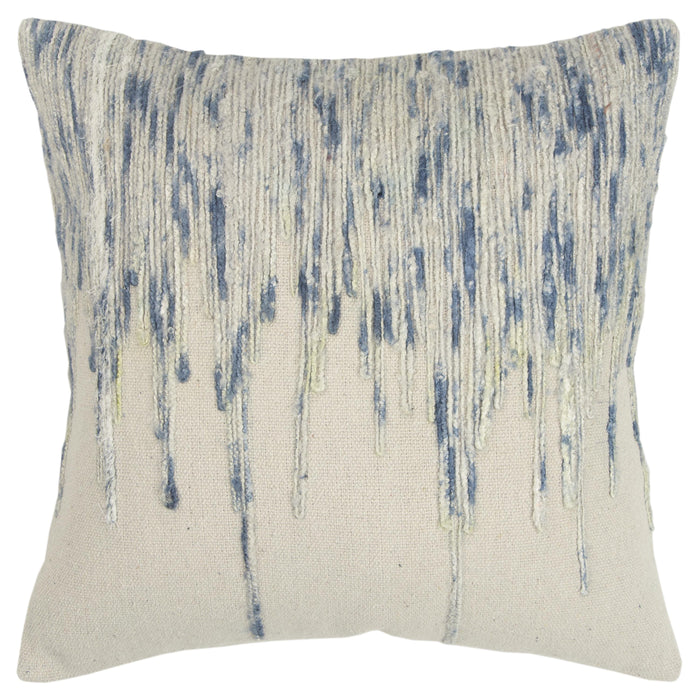 GULDBORG LIGHT BLUE  ABSTRACT STRIPE MODERN MOUNTAIN THROW PILLOW
