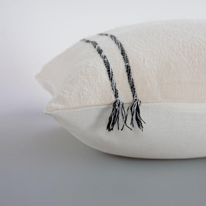 HØJBERG IVORY STRIPE MODERN CRAFT THROW PILLOW