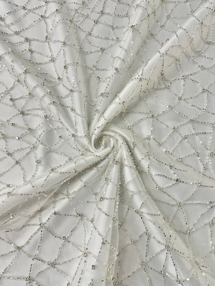 Hand Beaded Warp Web