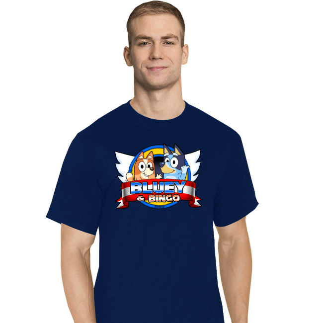 Daily_Deal_Shirts T-Shirts, Tall / Large / Navy Heeler Adv.