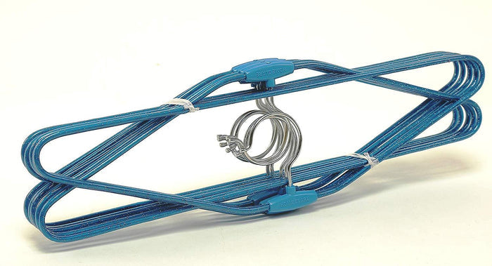 Homeglare 10 Piece Heavy Duty Rust Free Steel Cloth Hanger with PVC Coating