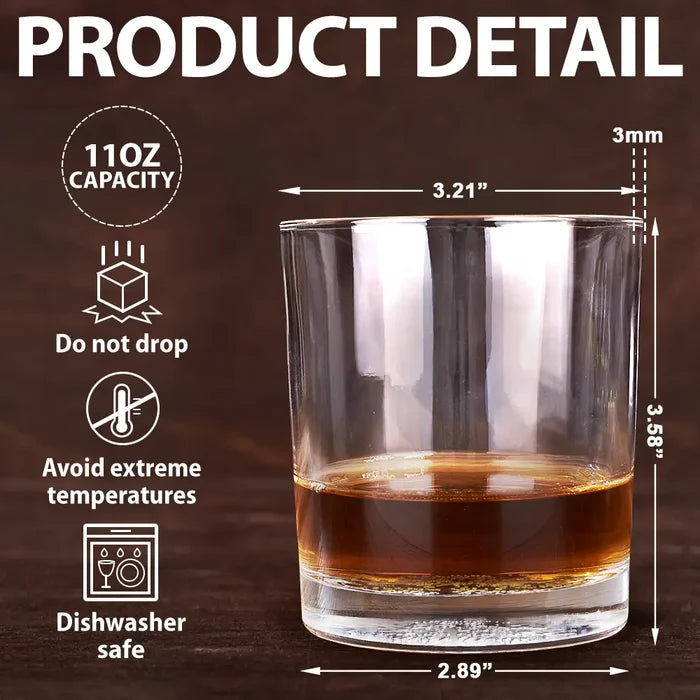 Happy,Dog Lovers,Dog Dad,Pet Lovers - I Just Want To Drink Bourbon And Hang Out With My Dog - Personalized Engraved Whiskey Glass